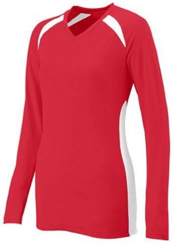 Augusta Court Series Custom Volleyball Spike Jersey RED/ WHITE WXS