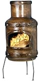 gf4u Mexican Clay Chimenea and Cover Varacruz Small