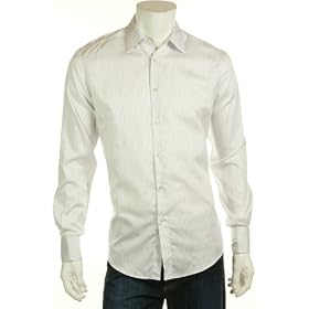 Ermenegildo Zegna Lilac Stripe French Cuff City Fit Dress Shirt