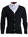 FLATSEVEN Mens Slim Fit Stylish Button up Cardigan
