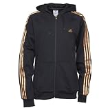 adidas Mens Full Zip Hoody Black/Gold
