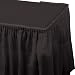 Hoffmaster 110013 Plastic Tableskirt, 14' Length x 29" Width, Black (Case of 6)