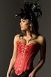 Vollers Red Chinese Flower Corset V1141