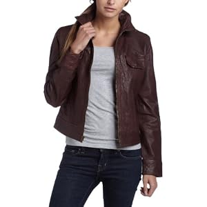 Lucky Brand Women’s Leather Bomber