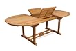 Oval Teak Dining Extension Table Indoor and Outdoor