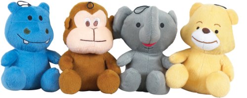 Detail image Knight Pet 12-Piece Plush Zoo Animal Toy for Dogs, 7-Inch, Assorted