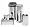 Brabantia Canister Set 1.4L (Tea, Coffee, Sugar), Brilliant Steel with Black Lid