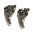Stud Earrings Sterling Silver - Feet