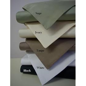 Egyptian Cotton 550 Thread Count Duvet Cover Set Solid Full/Queen (Taupe)