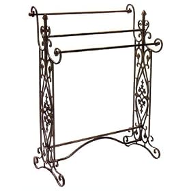 <b>Tuscan Heritage Wrought Iron Quilt Rack</b>