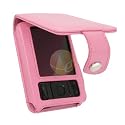 Full Flap Leather Case for Creative Zen, Pink