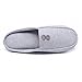 Ofoot Men's & Women's Cozy Cotton Closed Toe Memory Foam Anti-slip Indoor Slippers with Buttons Design