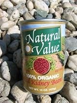 Natural Value Organic Beans Red Kidney, 15 Ounce Cans (Pack of 12)