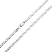 Bling Jewelry 925 Silver Mens Curb Cuban Chain Necklace 80 Gauge Italy