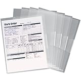 Smead Poly Translucent Project File Jacket, Letter Size, Clear, 5 per Pack (85751)