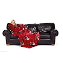 Tampa Bay Buccaneers Adult Comfy Throw Blanket with Sleeves