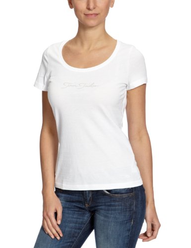 TOM TAILOR Damen T-Shirt, 10229156270/casual colour basic, Gr. 34 (XS), Wei&szlig; (2000) Preisvergleich