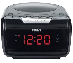 RCA RP5605R AM/FM CD Clock Radio with Large LED Display