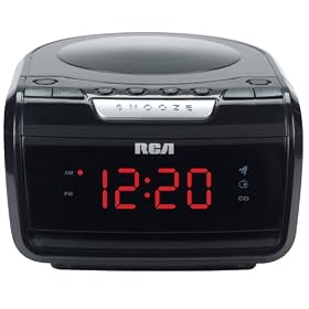 RCA RP5605 AM/FM CD Clock Radio with Large LED Display