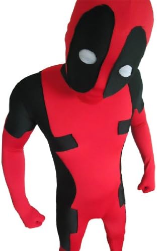 Cozy Age Unisex Lycra Spandex Zentai Suit Halloween Costumes Deadpool,2XL,Red