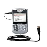 Classic Straight USB Cable for the Blackberry 8707v with Power Hot Sync and Charge capabilities - Gomadic Brand w/ TipExchange Technology