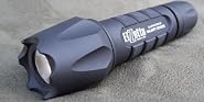 Elzetta Tactical Flashlight - Crenallated Head, 2-cell, Rotary Switch,Weapon Light, Duty light, 235 Lumins, rifle, shotgun