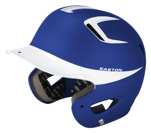 Easton Two-Tone Natural Grip Junior Batting Helmet, Royal/White