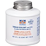 Permatex 80632 Thread Sealant with PTFE, 4 oz.