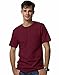 Hanes Short Sleeve Beefy Pocket T-Shirt - 5190, Maroon, XX-Large