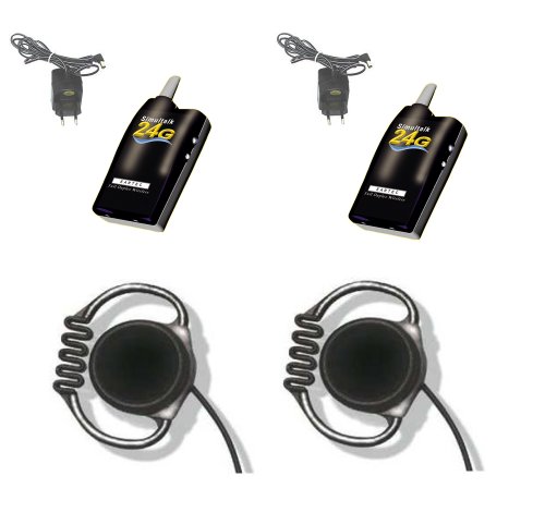 Simultalk 24G Equestrian Wireless System - 2 Loop Headsets - For Trail Rides, the Personal Equestrian Coach, Dressage Trainer, and Riding Instructor Simultalk 24G Equestrian Wireless System - 2 Loop Headsets - For Trail Rides, the Personal Equestrian Coach, Dressage Trainer, and Riding Instructor