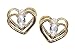 0.54 cts Genuine White Topaz Earrings - 14kt White or Yellow Gold LIFETIME WARRANTEE