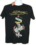 Ed Hardy - Ed Hardy Men's Short Sleeve Tee Shirt - Death Or Glory (Black)
