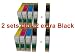 2 Set T1295 plus 2 extra Black Compatible ink cartridges for Epson stylus photo printers BX305FW, BX305F, BX305FW, BX320FW, BX525FW, BX625FWD, SX620FW ,SX525WD SX420, SX420W, SX425, SX425W, T1291 Black x 4, T1292 Cyan x 2, T1293 Magenta x 2, T1294 Yellow x 2, High capacity ink cartridges
