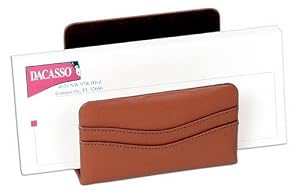 Tan Leather Letter Holder