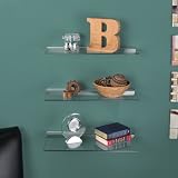 Clear Glass Floating Shelf