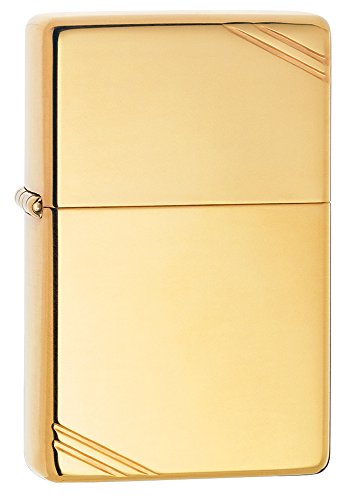 Zippo Vintage High Polish Brass Pocket Lighter with Slashes Pocket Lighter Zippo Vintage High Polish Brass Pocket Lighter with Slashes Pocket Lighter
