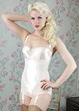IMAGE OF What Katie Did Glamour Peach Panty Underbust Girdle UK 16/ US 12/ FR 44/ EU 48 White