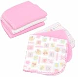 Gerber 6 Pack Print & Solid Terry Burpcloth - Girl