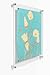 Wexel Art 16x20 Clear UV Grade Acrylic Single Panel Magnetic Wall Frame/Memo Board with Silver Hardware for Contemporary Art and Images