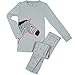 Papallou Girls Zebra Print, 100% Soft Cotton, 2 Piece Pajama Set (Size 18m-12T).