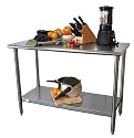 TRINITY EcoStorageTM 48" NSF Stainless Steel Prep Table