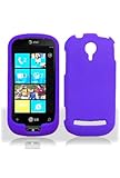 LG C900 Quantum Rubberized Shield Hard Case - Purple