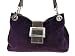 Damen Handtasche aus echtem Leder, Henkeltasche, lila