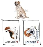 Labrador, Yellow Wipe Your Paws Towel