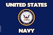 Navy Small Vehicle Bumper Sticker