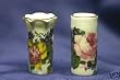 Dollhouse Miniature Elegant 2 piece Roses Vase Set in Porcelain
