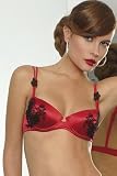 Cotton Club Italian Lingerie Reggiseno Scarlet Silk Push Up Bra