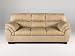 Warren Leather Sofa and Loveseat Set in Natural
