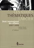 Revue Larcier  / Droit international des affaires : 2007-2008