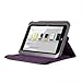 GMYLE(R) Purple 360 Degree Rotating PU Leather Folio Stand Case Cover for Nook HD 7 inches Barnes & Noble e-Book Reader Tablet (Multi Angle- Vertical/Horizontal and Wake up Sleep Function)